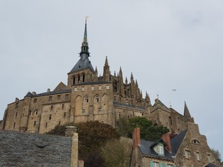 Mont San Michel abbey in France