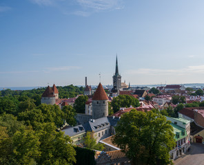 Fototapeta na wymiar Overlooking Tallinn, Estonia