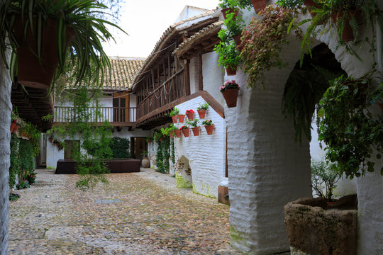 Cordoba,Spain,2,2014;Centro de flamenco de Fosforito, is Andalusian traditional patio in Cordoba.