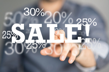 percent shopping digital in hand