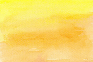 Yellow orange watercolor background Ombre paint texture © SweetRenie