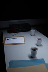 Police Custody Interview Suite - Moody, Subdued Lighting