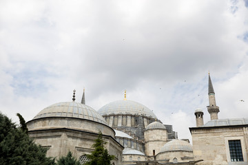 Fototapeta na wymiar Suleymaniye Camii mosque in the center of Istanbul city, Turkey