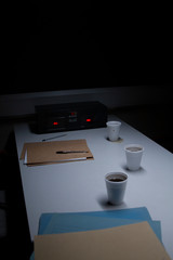 Police Custody Interview Suite - Moody, Subdued Lighting