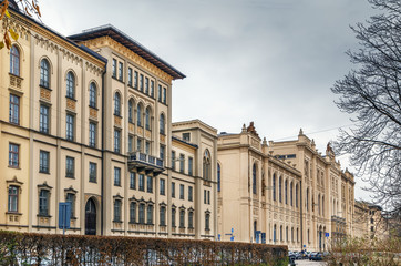 Fototapeta na wymiar Buildings on Maximilianstrasse, Munich, Germany