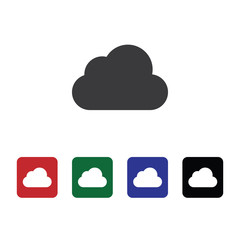 Cloud icon - Vector. Nature vector illustration