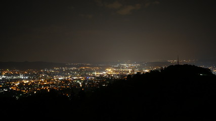 Reutlingen, Deutschland: Blick auf die Stadt vom Hausberg, der Achalm