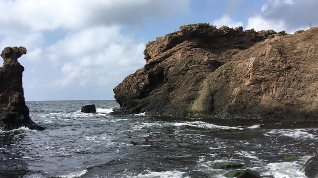 Camel Rock, Hammershus, Bornholm, denmark,unique characteristic rocks