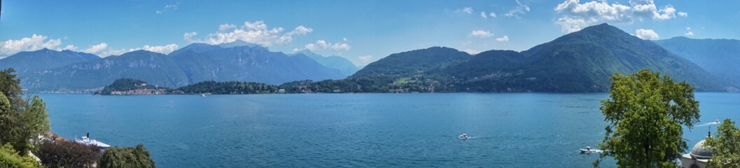 View of Lake Como from the shores of Tremezzo