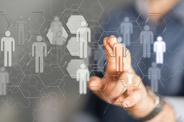 Concept of Network, internet communication. 3d illustration