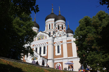 Fototapeta na wymiar Cathédrale Alexandre Nevski, Tallinn, Estonie