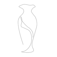 Vintage vase, vector illustration