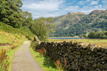 Hiking between Brotherswater to Angle Tarn in Patterdale part of the English Lake District surrounded by many Wainwrights 