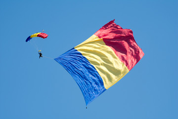 Bucharest, Romania - August 24 2019. Bucharest International Air Show BIAS 2019: Military...