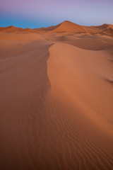 Fototapeta na wymiar View of the Merzouga Dunes in the Sahara Desert