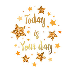 Hand drawn motivation, inspiration phrase. Isolated.