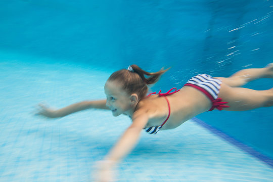 girl  in swimming pool