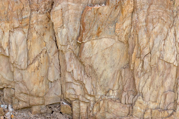 Orange stone in the mountain region