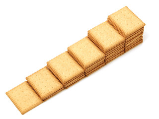 Tasty biscuits isolated