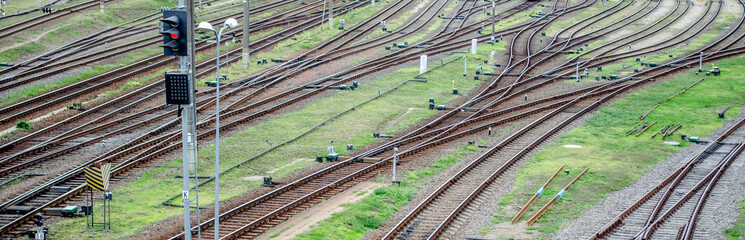 Railroad tracks  landscape