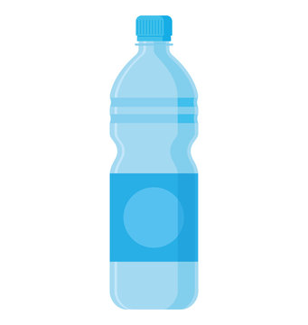 Water bottle flat style. Vector illustration