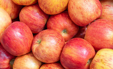 Fototapeta na wymiar Apples background. Red apples.