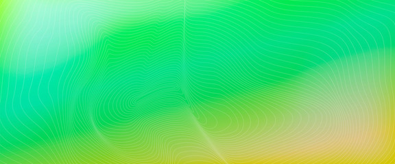 White wavy network on a yellow-green background. Abstract graphics for web design. Modern style with the transition of one color to another