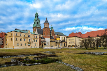 Wawel in Krakau in Poland