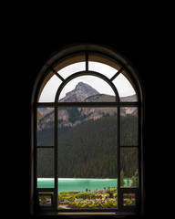 Chateau Lake Louise Window Mountain View