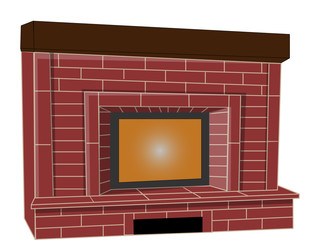 Fireplace.