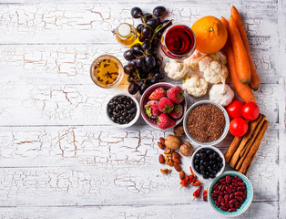 Cancer fighting products. Food for healthy