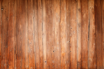 Obraz premium Old wood plank wall texture and background, wood wall for design and text.