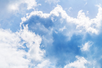 Cloudy sky landscape