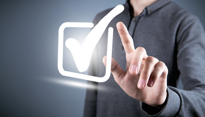Approved icon. Accepted or confirmed sign