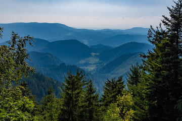 View down of a mountain in Black Forest / Schwarzwald, Germany