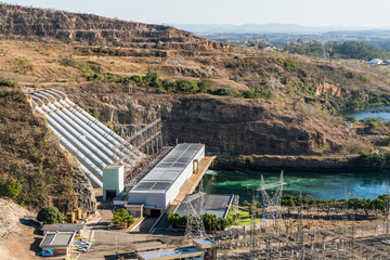 "Furnas" hydroelectric plant (Usina de Furnas) dams located in Minas Gerais state of Brazil.