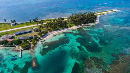 The San Blas Islands of Panama is an archipelago comprising approximately 365 islands and cays, of which 49 are inhabited. Porvenir island is one of the main island of San Blas