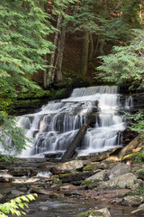 Beautiful Adirondack Mountain Waterfall