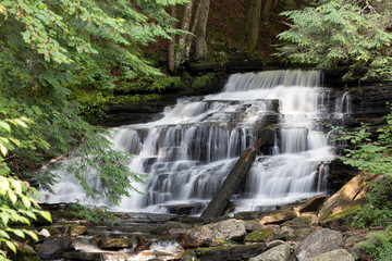 Beautiful Adirondack Mountain Waterfall