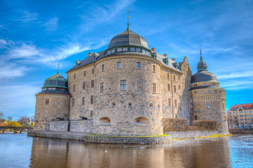 View of the Orebro castle, Sweden