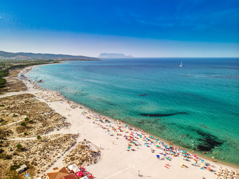 Budoni beach on Sardinia island, Sardinia, Italy, Europe.