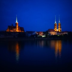 Naklejka premium st vitus cathedral at night