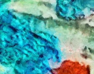 Macro detailed splashes and strokes of oil brush on paper. Simple colorful bright pattern. Old vintage rough texture. HQ design pattern. Shape close up painting.