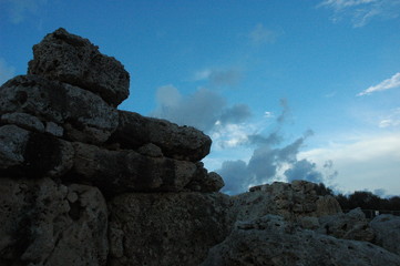Ancient stonehedge building on Gozo island