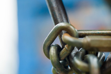 A bunch of chains macro in colour