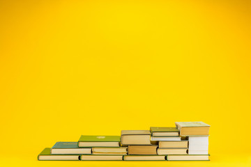 A hill made from books.