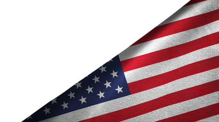 United States flag right side with blank copy space