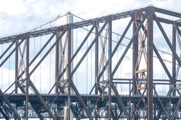 Fototapeta na wymiar suspended bridge