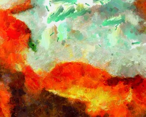 Weathered abstract grunge texture. Background with paint strokes and splashes. Pattern with dirty and blots elements. Retro oil style. Simple closeup template for graphic design