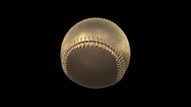 golden baseball ball